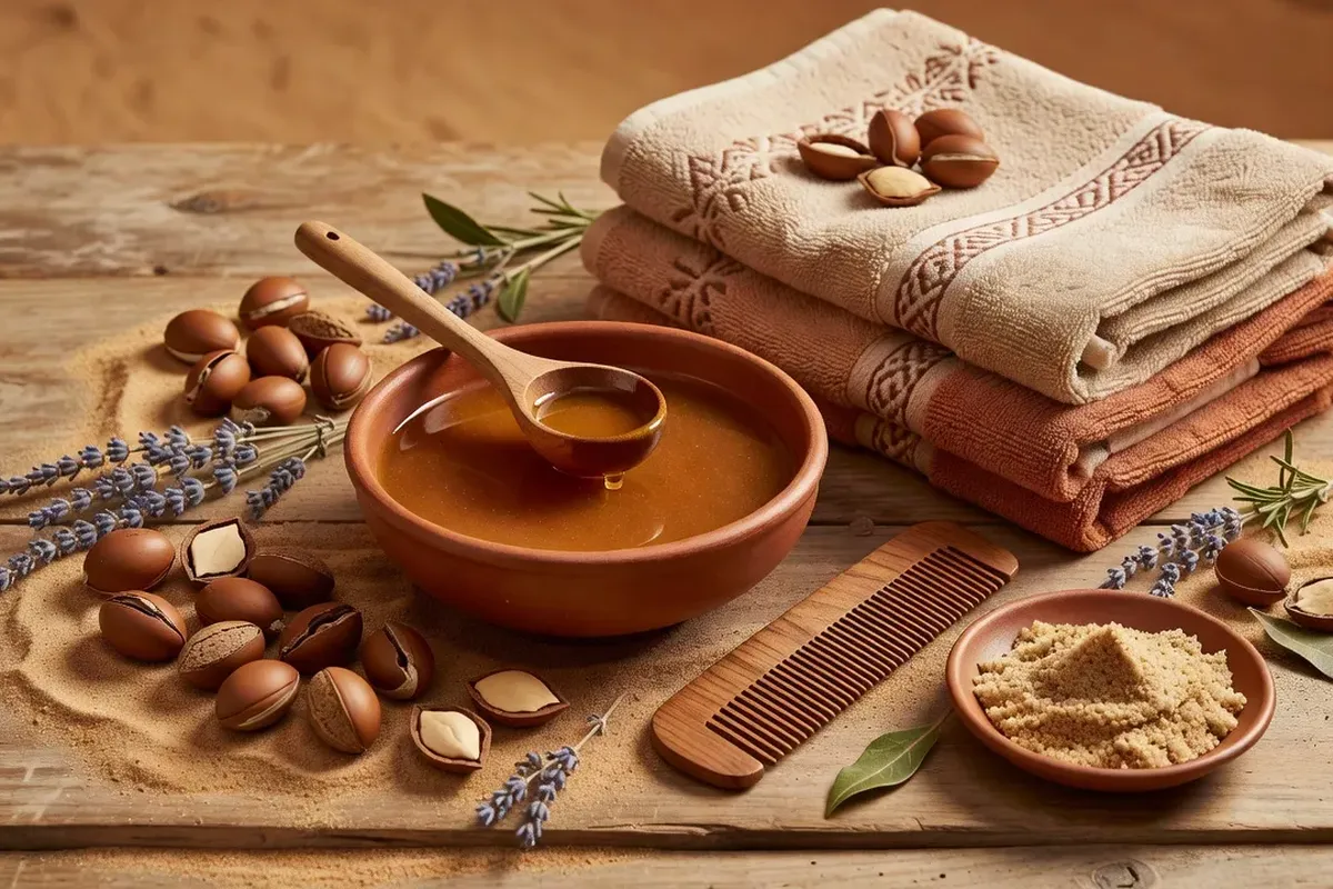 Rituel beauté marocaine — argan et hammam