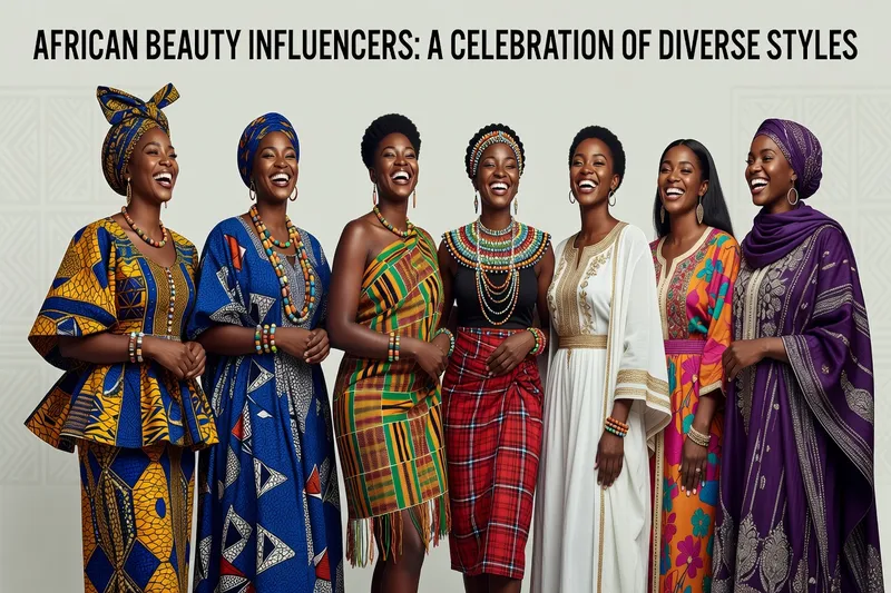 Groupe d'influenceuses africaines aux styles diversifiés