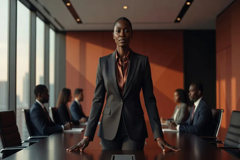 Portrait de femme africaine élégante au style naturel affirmé — beauté et charisme