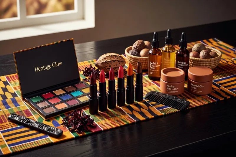 Palettes de maquillage de marques cosmétiques africaines — couleurs intenses et pigmentées