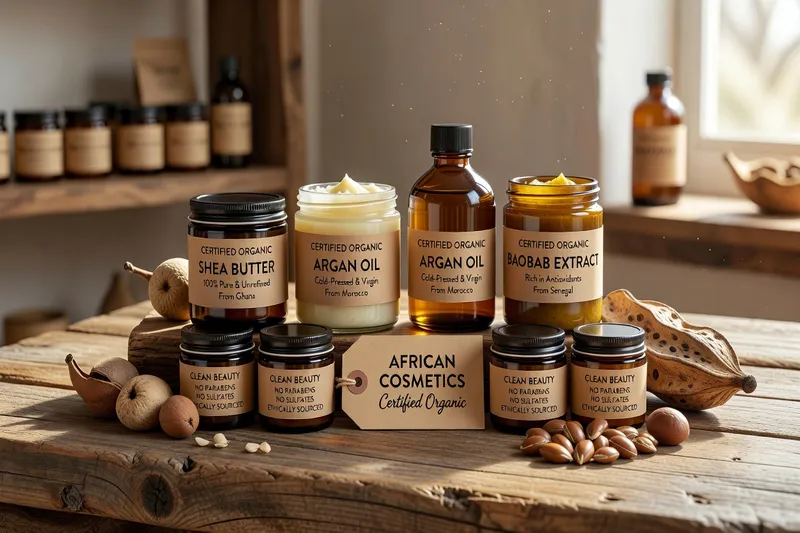 Soins naturels africains certifiés — produits cosmétiques à base d'ingrédients africains authentiques