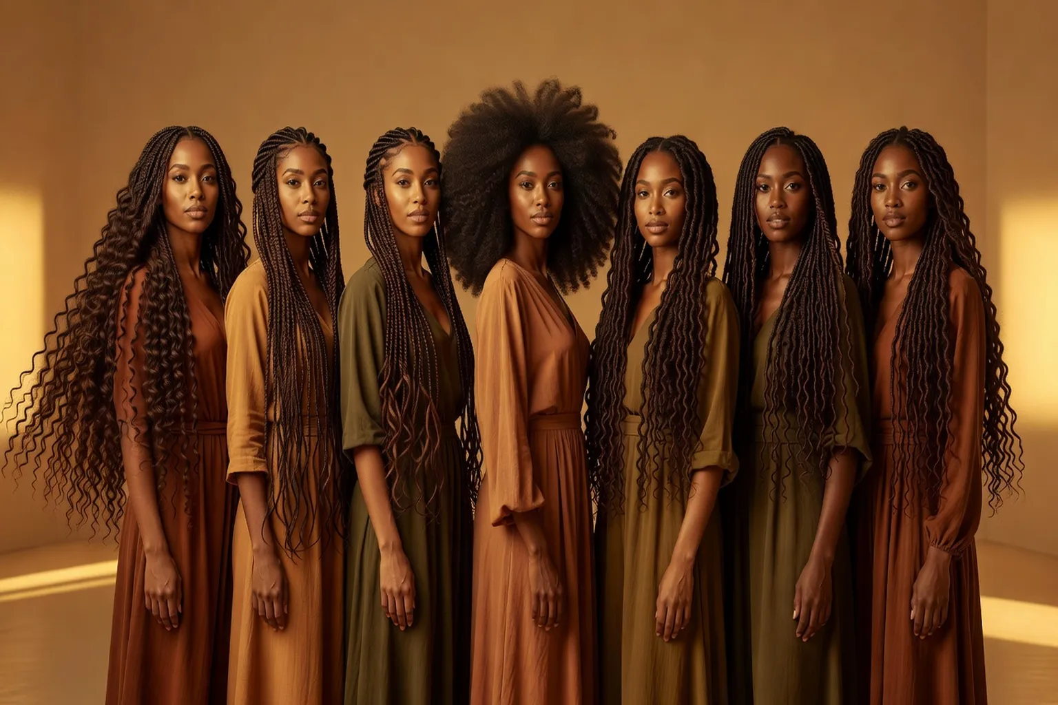 Coiffures africaines — tresses, nattes et locks
